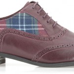 schottische Muster auf Schuhen