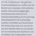 Mutige Gründung für leuchtendirekt24.de