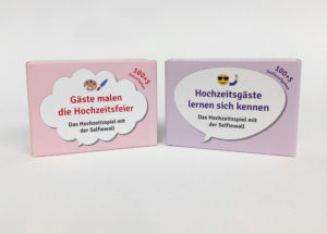 Foto der Boxen der Hochzeitsspiele