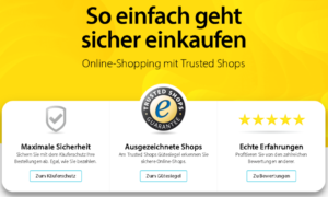 Screenshot der Seite trusted Shops