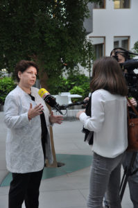 Interview auf der Straße