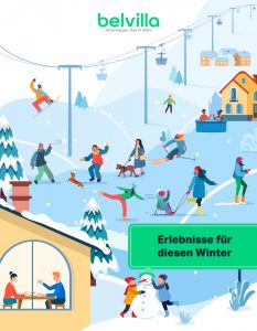 Animation der Welt der Skifahrer