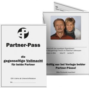 Vorder- und Rückseite des Partnerpasses