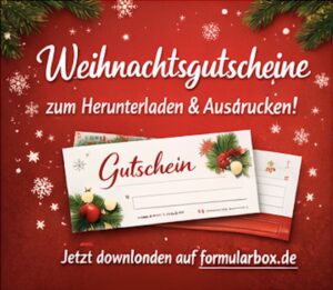 Die perfekte Geschenkidee: Weihnachtsgutscheine zum Selbstausdrucken
