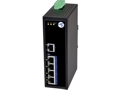 Industrial Ethernet PoE Switch liefert 4x 30W bei 12v bis 36V DC Betriebsspannung